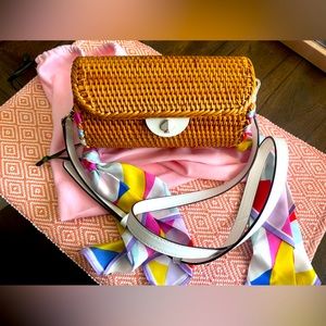 Kate spade rose cylinder crossbody